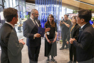 The Foreign Secretary James Cleverly attends ITS launch at Samsung
