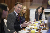 Jeremy Hunt UK Chancellor of the Exchequer hosts stakeholders meeting at No11 Downing Street