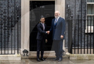 Prime Minister of Albania visits Rishi Sunak British Prime Minister at 10 Downing Street, London, UK