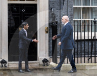 Prime Minister of Albania visits Rishi Sunak British Prime Minister at 10 Downing Street, London, UK