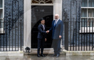 Prime Minister of Albania visits Rishi Sunak British Prime Minister at 10 Downing Street, London, UK