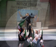 Berlusconi A New Musical, by Ricky Simmonds & Simon Vaughan at Southwark Playhouse, London, UK.