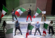 Berlusconi A New Musical, by Ricky Simmonds & Simon Vaughan at Southwark Playhouse, London, UK.