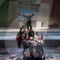 Berlusconi A New Musical, by Ricky Simmonds & Simon Vaughan at Southwark Playhouse, London, UK.