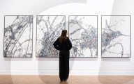 Thaddaeus Ropac gallery new exhibition opening, London, UK.