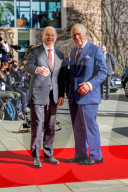 ROYALS - Kanzler Olaf Scholz mit König Charles bei der Begrüssung im Bundeskanzleramt