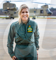 ROYALS -  Königin Maxima besucht den Fliegerhorst Gilze-Rijen