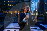 NEWS - USA: Szenen in Manhattan nach der Bekanntgabe der Anklage gegen Trump