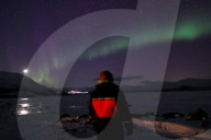 FEATURE - Nordlichter im Dorf Abisko am schwedischen Polarkreis