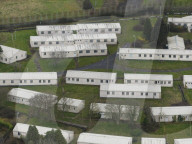 East Sussex migrant site in Bexhill-on-Sea, UK. 
