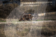 NEWS - Ukraine-Krieg: Russischer Panzer, zerstört in der Schlacht von Izyum
