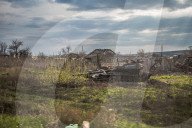 NEWS - Ukraine-Krieg: Russischer Panzer, zerstört in der Schlacht von Izyum