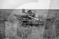 NEWS - Ukraine-Krieg: Russischer Panzer, zerstört in der Schlacht von Izyum