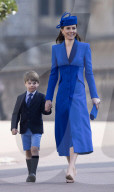 ROYALS - Prinz Louis bei der traditionellen Ostermesse in der St. George‘s Chapel in Windsor