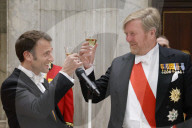 ROYALS - Staatsbankett zu Ehren von Präsident Emmanuel Macron durch König Willem-Alexander und Königin Maxima