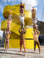 Humans 2.0. by Circa at Queen Elizabeth Hall, Southbank Centre, London, Great Britain 
Press photocall 12th April 2023