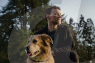 Thomas Turcich and his dog, Savannah, on Wednesday, Feb. 8, 2023, at Volunteer Park in Seattle, Wash