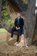 Thomas Turcich and his dog, Savannah, on Wednesday, Feb. 8, 2023, at Volunteer Park in Seattle, Wash