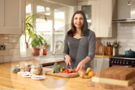 Dietician and Author Priya Tew in her Kitchen