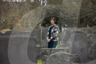 Professor Sarah Tarlow inside the grounds of St Wulfram's church in Grantham where she lives