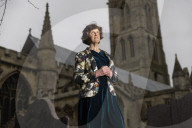 Professor Sarah Tarlow inside the grounds of St Wulfram's church in Grantham where she lives
