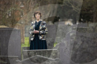 Professor Sarah Tarlow inside the grounds of St Wulfram's church in Grantham where she lives