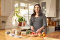 Dietician and Author Priya Tew in her Kitchen