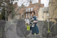 Professor Sarah Tarlow inside the grounds of St Wulfram's church in Grantham where she lives