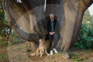 Thomas Turcich and his dog, Savannah, on Wednesday, Feb. 8, 2023, at Volunteer Park in Seattle, Wash