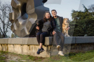 Thomas Turcich and his dog, Savannah, on Wednesday, Feb. 8, 2023, at Volunteer Park in Seattle, Wash