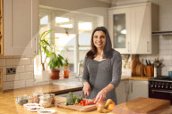 Dietician and Author Priya Tew in her Kitchen