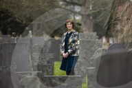 Professor Sarah Tarlow inside the grounds of St Wulfram's church in Grantham where she lives