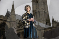 Professor Sarah Tarlow inside the grounds of St Wulfram's church in Grantham where she lives