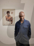 Tam Joseph, artist. Photographed at his studio near Black Horse Lane, Walthamstow, London