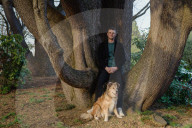 Thomas Turcich and his dog, Savannah, on Wednesday, Feb. 8, 2023, at Volunteer Park in Seattle, Wash