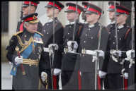 The King inspects the 200th Sandhurst’s Sovereign’s Parade
