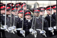The King inspects the 200th Sandhurst’s Sovereign’s Parade