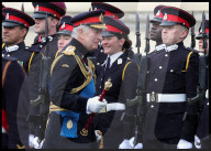 The King inspects the 200th Sandhurst’s Sovereign’s Parade