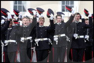 The King inspects the 200th Sandhurst’s Sovereign’s Parade