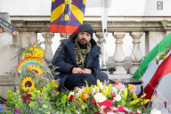 UK-Iranian journalist Vahid Beheshti on the 54th day of his hunger strike outside the Foreign Office, Whitehall, London, UK.