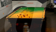 NEWS - Wolrd Snooker: Reinigung des Tisches nach einem Pulverangriff eines Demonstranten