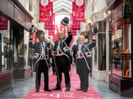 Coronation installation at the Burlington Arcade, Piccadilly, London, UK.