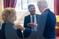 The Prime Minister Rishi Sunak attends the Agreement 25 conference