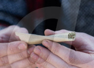 The annual 420 gathering in Hyde Park, London, UK.