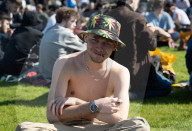 The annual 420 gathering in Hyde Park, London, UK.