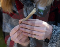 The annual 420 gathering in Hyde Park, London, UK.