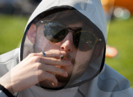 The annual 420 gathering in Hyde Park, London, UK.