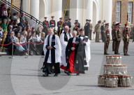 HRH The Prince of Denmark presents the first set of Colours to 4th Battalion The Princess of Wales’s Royal Regiment at Royal Artillery Barracks, Woolwich, London, UK. 