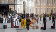 HRH The Prince of Denmark presents the first set of Colours to 4th Battalion The Princess of Wales’s Royal Regiment at Royal Artillery Barracks, Woolwich, London, UK. 