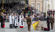 HRH The Prince of Denmark presents the first set of Colours to 4th Battalion The Princess of Wales’s Royal Regiment at Royal Artillery Barracks, Woolwich, London, UK. 